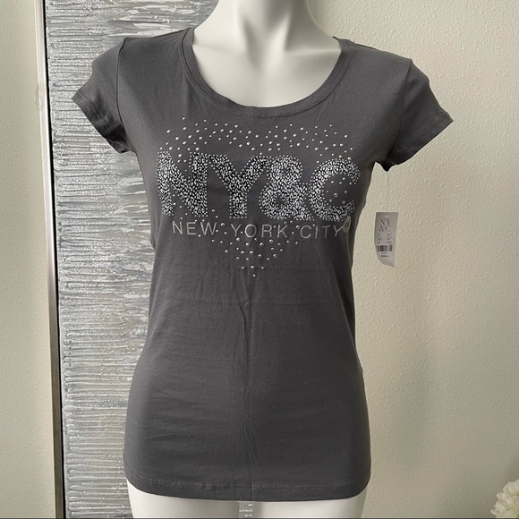 New York & Company Tops - New York & Co Women’s Embellished T-shirt Size XS